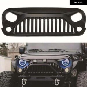 車 ABS ブラック アングリーバード スタイル グリル グリル ガード ジープ ラングラー JK/JKU 2007-2018 カスタムパーツ アクセサリー 交換