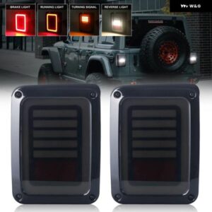 2個 LED テールライト ジープ ラングラー JK ブレーキリバースウィンカー ランプバックアップリアパーキングストップライト DRL 12V カーア
