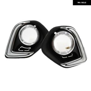 1S ET 三菱 ASX 2013 2014 2015 LED DRL デイ運転 ランニングライト 昼光 防水 フォグヘッドランプホワイト カスタムパーツ アクセサリー - White　Yellow　Blue