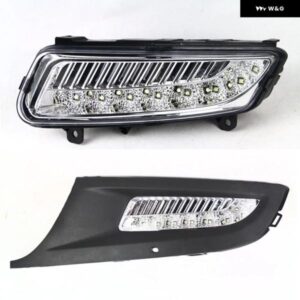車 LED フォグランプ DRL VW フォルクスワーゲン ポロ MK8 6R 2011 2012 2013 フロントバンパーライト とワイヤーフレーム 6RD 941 699 6RD - LED　and　cover