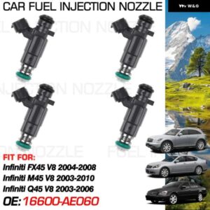 燃料インジェクター ノズル噴射 インフィニティ FX45 V8 2004-2008 インフィニティ M45 Y34 2003-2010 インフィニティ Q45 2003-2006 16600