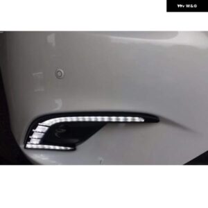 2個 DRL デイタイム ランニングライト LED DRL フォグランプ ドライビングライト イエロー ウィンカー ランプ マツダ6 アテンザ 2016 2017 - White　Yellow　Blue