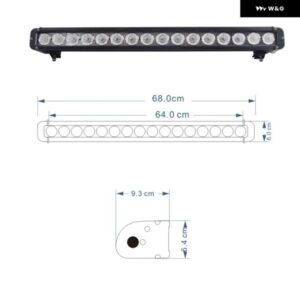 自動 80ワット 100ワット 120ワット 160ワット 180ワット 240ワット 260ワット オフロード LED ワークライトバー 13インチ 17インチ 20イン - 100W　17Inch