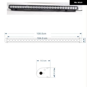 自動 80ワット 100ワット 120ワット 160ワット 180ワット 240ワット 260ワット オフロード LED ワークライトバー 13インチ 17インチ 20イン - 160W　27Inch
