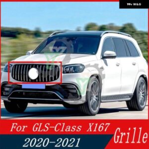 メルセデスベンツ GLS クラス X167 GLS400 GLS450 GLS580 2020-23 フロントバンパー グリル アッパー レーシング グリル W/ホルダー カスタ