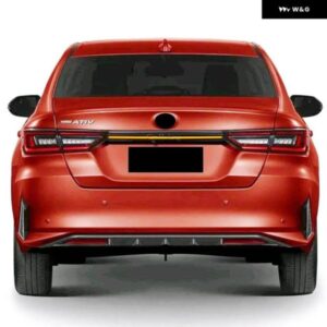 トヨタ ヤリス ATIV VIOS 2022 2023 リアバンパー トランク テールライト LED テールライト リフレクター ブレーキランプハザードウィンカー - Red　Cover