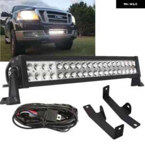 20インチ 120ワット LED ライト バーキット バンパー 取付ブラケット 付き フォード F150 2006 2007 2008 F-150 カスタムパーツ アクセサリ