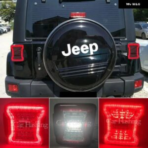1セット 車 LED ジープ ラングラー JK 2007 2008 2009-2017 テールライト DRL ブレーキリバースウィンカー リア テールライト アセンブリ ラ - European　version