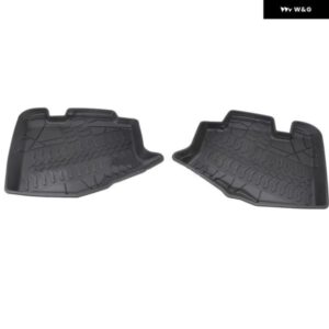 2個 カーゴフロアライナーマットリア ジープ ラングラー JK 2007-17 2 ドア カスタムパーツ アクセサリー 交換用部品 互換品 - black