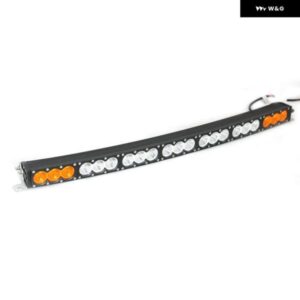 カーアクセサリー 210ワット アンバーホワイトダブルカラー湾曲単列 LED ライト バー トラック 自動 4X4 4WD 38インチ カスタムパーツ アク