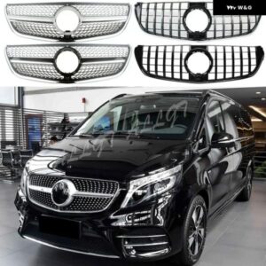 フロント レーシング フェイスリフトグリル アッパーグリル メルセデスベンツ Vクラス W447 V260L ラグジュアリー 2020 2021+ カスタムパー