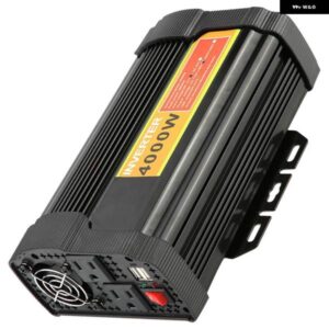 12V 110V AC 4000W 車用電圧変圧器 インバーター コンバーター カーチャージ