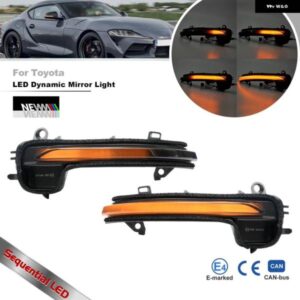 スモークダイナミックLEDサイドウィングバックミラー インジケーター ウィンカーリピーター BMW Z4 G29 2019+ X2 F39 2018+ トヨタ GR スープラ 2020+