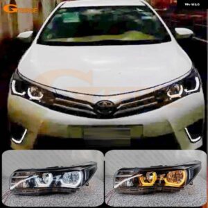 トヨタ カローラ アルティス E17 E18 超高輝度スイッチバック デイライト ウィンカー DTM M4 スタイル LED エンジェルアイキット ハローリング