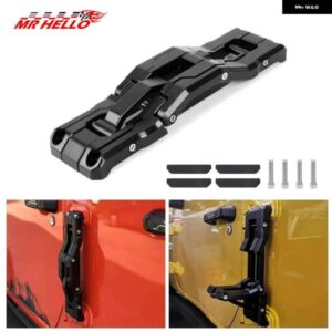 ジープ ラングラー 2007-2018 JK JKU 2018-2020 JL JLU ドアヒンジステップ アルミ製 折りたたみ 式フットペダル対応