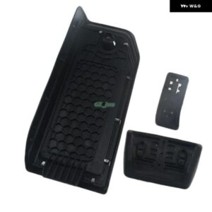 ガスアクセルブレーキ フットレスト ペダルカバー アウディ Q7 Q8 2017-2024 フォルクスワーゲン トゥアレグ LHD 2019-2024 ポルシェ カイエン 2020-2024 - 3pcs