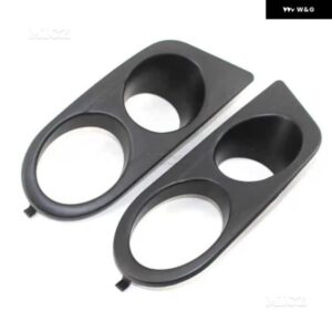 BMW E46 M3 2001-2006 フロント バンパー グリル フォグランプ カバー - Carbon　fiber　color
