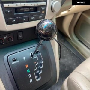 スタイル 汎用 オーバル/球状カーボン マニュアル ギア シフト ノブ3 アダプター 付きほとんど車 装飾 クラシック - WGZ-70mm