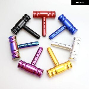 ギア シフト ノブ アルミ Tハンドル シフター カーノブ ジョイスティック スタイル ギアスティック レバー シフト ほとんどオートマチック マニュアル トラ - T　style　blue