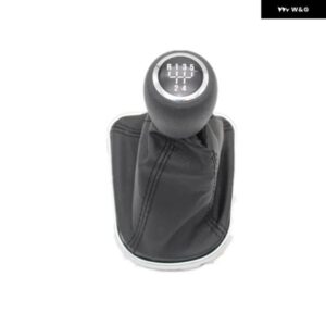 シボレー クルーズ 2008 - 12 車用ギア 5速 6速 車用ギアスティック シフト レベルノブ レザー ブーツ 付き - 5　Speed　knob　boot