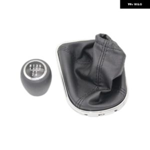 シボレー クルーズ 2008 - 12 車用ギア 5速 6速 車用ギアスティック シフト レベルノブ レザー ブーツ 付き - 6　Speed　knob　boot