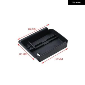 ABSカーセンター アームレスト 収納 ボックス 収納 トレイ アウディ A3 8Y A3Lセダン ハッチバック スポーツバック2021-2024カーアクセサリー - black