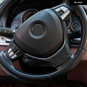 ABS ステアリングホイール ボタン フレーム ステッカー トリム BMW 5 7シリーズ 2010-2017 カーアクセサリー - High　configuration