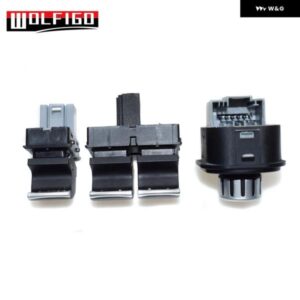 クローム電動パワーウィンドウミラー スイッチセット VW EOS GOLF MK5 MK6 GTI 5K3 959 857 5ND 959 855 5ND 959 565A - 3PCS