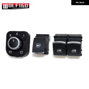 クローム電動パワーウィンドウミラー スイッチセット VW EOS GOLF MK5 MK6 GTI 5K3 959 857 5ND 959 855 5ND 959 565A - 5K3959857