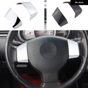 ABS ステアリングホイール パネル カバー トリム 日産 ティーダ 2004-2010 リヴィナ ヴァーサ ノート シルフィ 2006-2019 アクセサリー - ABS　carbon　fibre