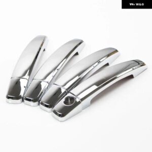 クローム カー ドアハンドル カバー トリム シトロエン C3 MK1 2002 - 06 2008 2009 スタイリング アクセサリー ステッカー - for　4　Door