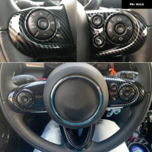 3個 カーボン ステアリングホイール トリム カバー MINI COOPER F54 F55 F56 F57 F60 自動車内装 装飾 カーアクセサリー - style　A