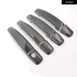 シボレー アベオ LS LI セダン T250 2007 2008-2011 ABS クローム カーアクセサリー ドアハンドル カバー トリム ステッカー スタイリング - Carbon　fiber　pattern