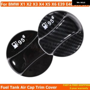 グロスブラック/カーボンパターン燃料キャップ燃料タンク 装飾 カバー BMW X1 X2 X3 X4 X5 X6 E39 E46 E60 E90 F01