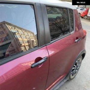 スズキ SX4 2006-2016 クロームカーボン ドアハンドル カバー トリム ステッカー スタイリング アクセサリー - silver 1 keyhole