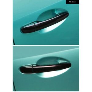 グロスブラッククロームカー ドアハンドル カバー 装飾 トリム マツダ CX-5 CX5 CX 5 2012-2022 スタイリング アクセサリー - silver　2　buttons