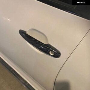 カーボンクローム ドアハンドル カバー トヨタ プレミオアリオンT260 20082019カー スタイリング アクセサリー ステッカー - silver　2　buttons