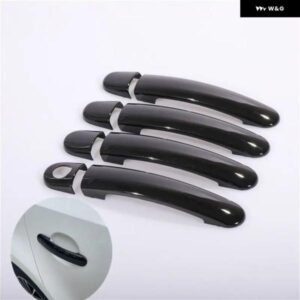 シュコダ イエティ 2009 - 17 ブラッククローム カー ドアハンドル カバー カーアクセサリー ステッカー