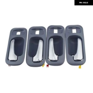 クロームグレー/ブラック 内側 ドアハンドル 内装 フロント 左 右 ホンダ CRV 97-01 オデッセイ 1995-1998 72124S10A11ZA 72164S10A11ZA - Grey　Rear　Left