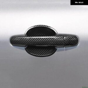 クロームカーボン ドアハンドル カバー ボウル トリム トヨタ カローラ アクシオ アルティス 2008-2013 スタイリング アクセサリー - silver　bowl