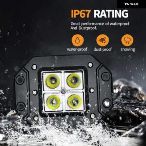 オートワークライト マウント オフロード作業用 12V 24V スポットフラッドコンボ LEDバースポットライト LED ライトバー 車用運転ランプ - 2pcs