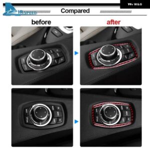カーボン BMW 6シリーズ M6 E63 E64 2004 - 10 車メニュー ボタン ノブ フレーム インテリア アクセサリー - Type　　A　black