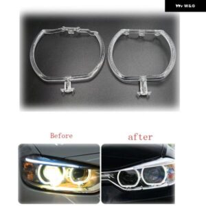 BMW 3シリーズ F30 F35 2013 2014 2015 車用 DRL デイタイム ランニングライト チューブ ヘッドライト サークルリングガイドプレート - 2pcs　for　left　light