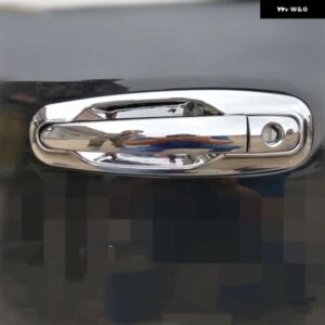 シボレー ラセッティ / オプトラ / エステート / ヌビラ 2004-2009 クローム ドアハンドル カバー ボウル トリム ステッカー スタイリング アクセサリー - handle-bowl　2　key