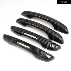 カーボンクロームカー ドアハンドル カバー トリム シトロエン ディスパッチスペースツアラーMK3 2017 - 21 ステッカー アクセサリー - silver　2　sensors