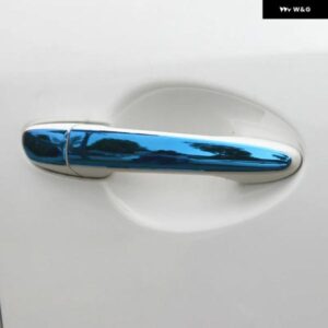 3色 マツダ 2 2009-2018 マツダ 3 2010-2018 マツダ 6 2007-2018 ステンレス ドアハンドル カバー トリム カーアクセサリー スタイリング - black　no　button