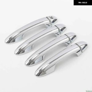 カーボンクロームカー ドアハンドル ボウルカバー 装飾 トリム ステッカー トヨタ ハイラックスレボ2016-2022 スタイリング アクセサリー - carbon　2　sensors