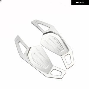 シュコダ 2020 オクタビア A8 MK4 ENYAQ IV RS VRS 2021 2022 アルミ ステアリングホイール シフター パドルエクステンション DSG ステッカー スタイリング - black