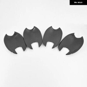 カーボン クローム カー ドアハンドル カバー 装飾 トリム マツダ 2 デミオ 2009 - 13 スタイリング アクセサリー - silver　2　buttons
