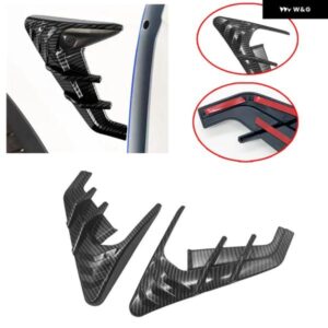 サイドウィング パネル プロテクター カバー TESLA MODEL 3 MODEL Y サイド カメラ サイドカバー 装飾 カーアクセサリー - Glossy　Black